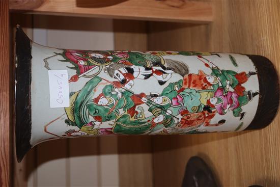 A Japanese crackleware vase height 40cm